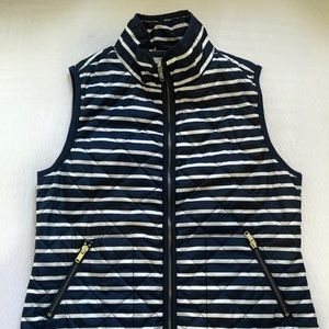 Old Navy Striped Puffer Vest